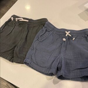 Kids Casual Shorts Set - Blue and Gray